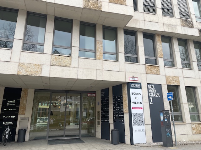 Eingang der EUTB-Beratungsstelle Theresienwiese, Radlkoferstraße 2 in München